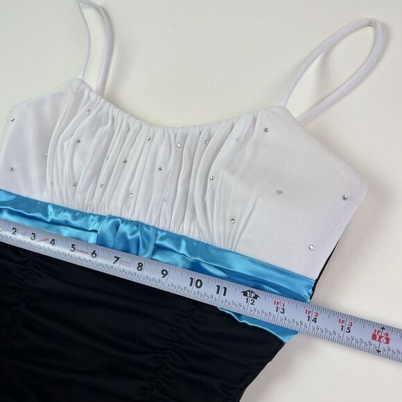 Vintage Deb Y2K Mini Dress Babydoll S Rhinestones Tiered Fairy Grunge Whimsigoth - Picture 7 of 12